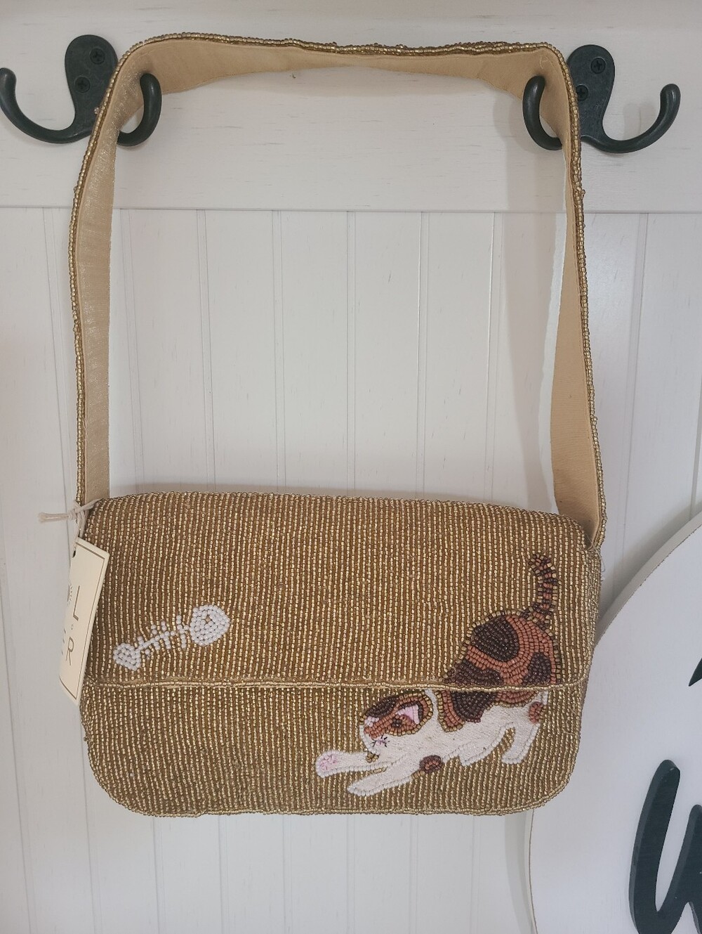 TikTik Viral Sol and Mer Cat Beaded Bag